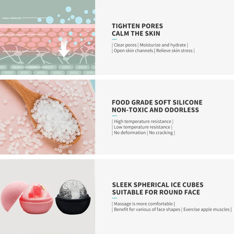 1pc Ice Roller for Face & Eyes – Facial Beauty Ice Cube Massager | Skin Tightening, Puffiness & Glow Tool